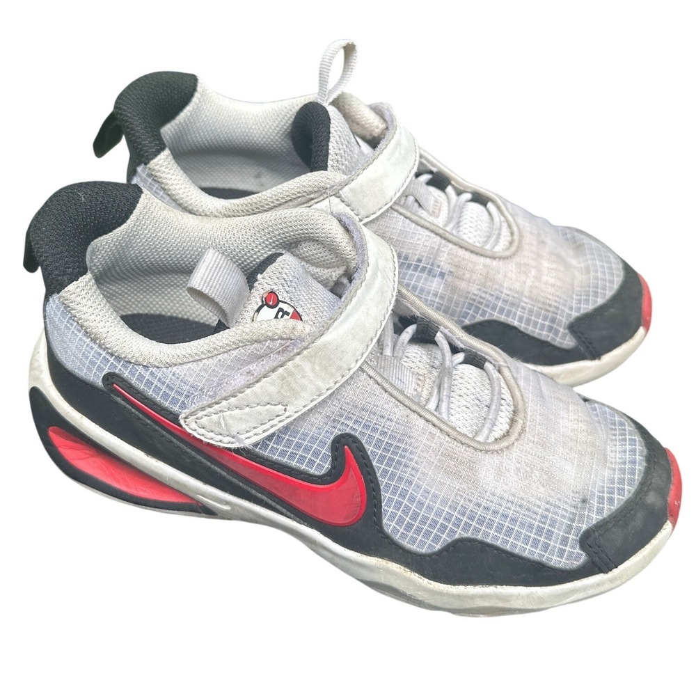 Nike Air Max Motif Kids Shoes White Black Red FN4459-102 Size 12.5C